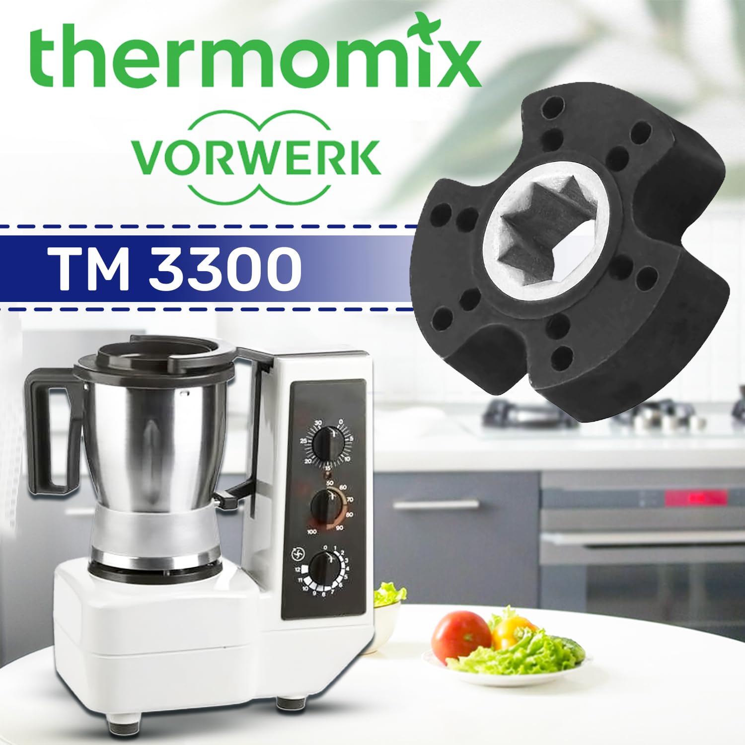 Motor Coupling for Food Processor - Parts for Vorwerk Thermomix